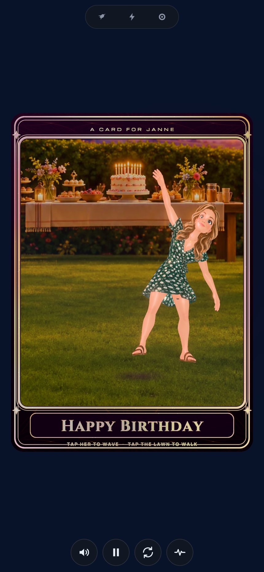 Figure waving